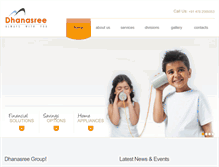 Tablet Screenshot of dhanasreegroup.com